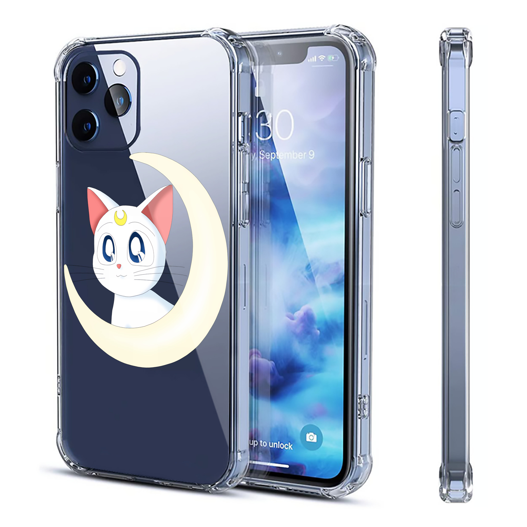 （画像用） 美少女戦士セーラームーン Sailor Moon 【iPhone 12シリーズ対応】透明スマホケース（クリアソフトケース）